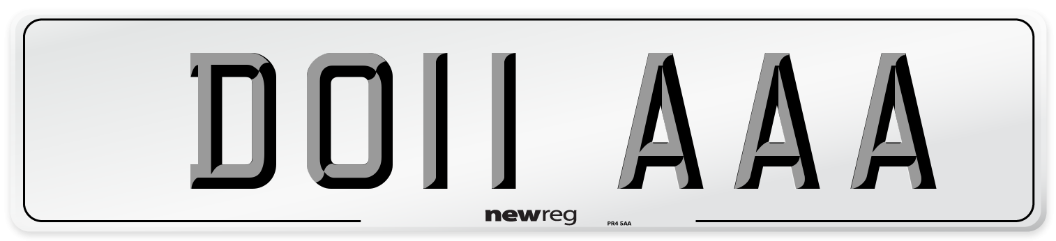 DO11 AAA Number Plate from New Reg